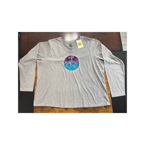 Life is Good Shirt Life Isn't Easy or Perfect Long Sleeve Crusher Tee XXXL NWT